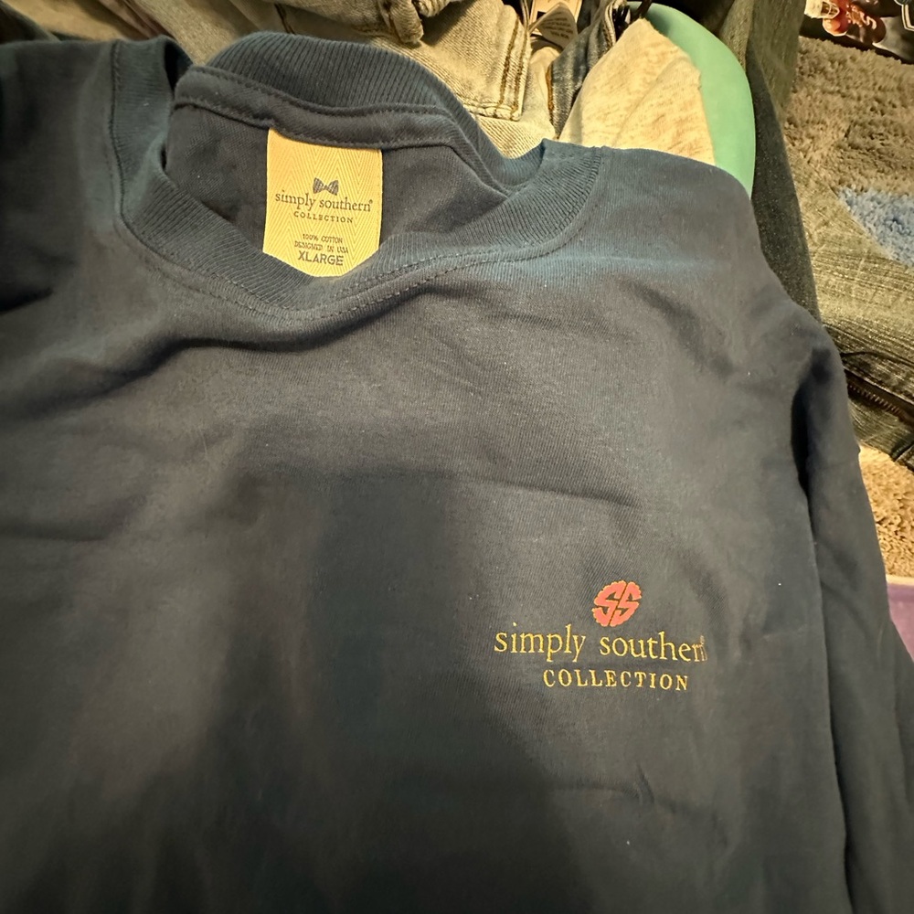 Simply Southern Navy long sleeved tee shirt